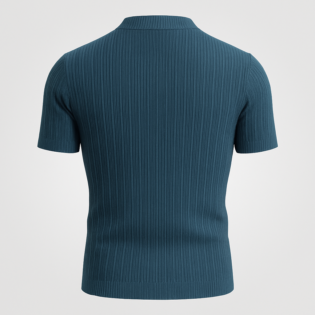 Azure Crest Tee knitting