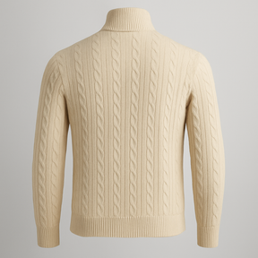 Stand Collar Zipper Sweater