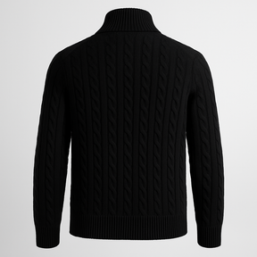 Stand Collar Zipper Sweater