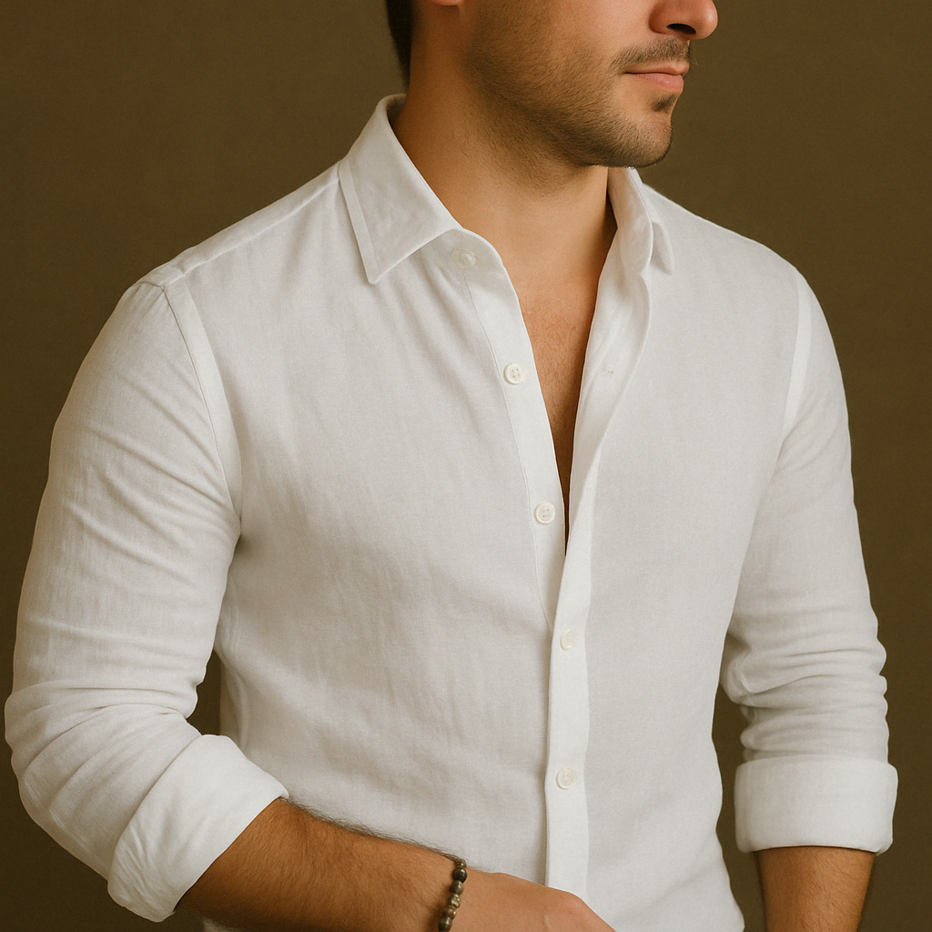 Casual Linen and Cotton Shirt