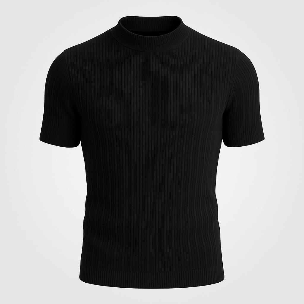 Azure Crest Tee knitting