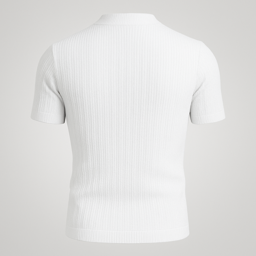 Azure Crest Tee knitting