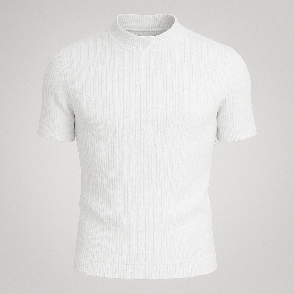 Azure Crest Tee knitting