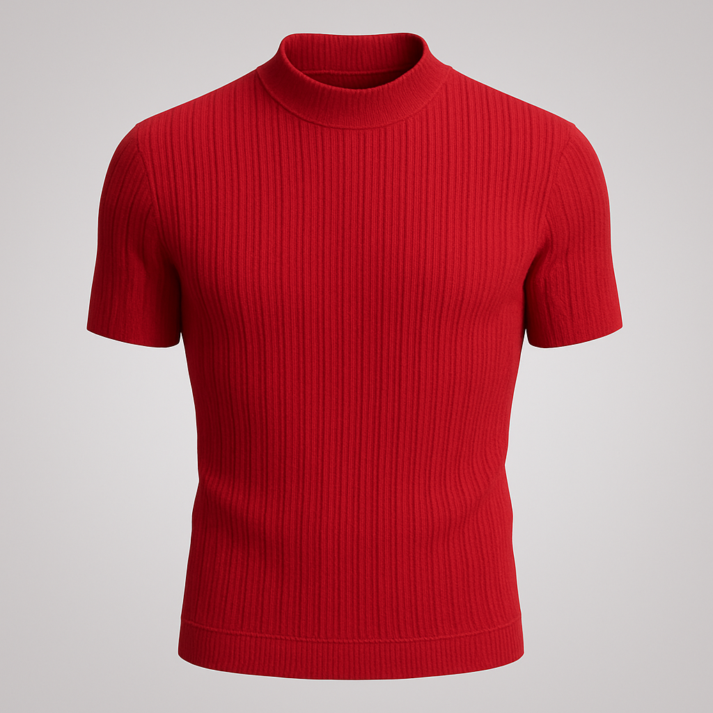 Azure Crest Tee knitting